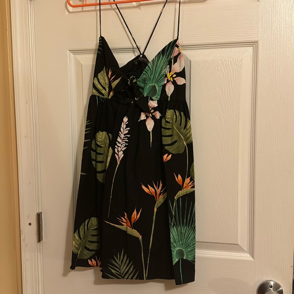 Strappy Zara floral mini sundress M